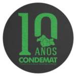 10 Anos Condemat logo - fundo preto menor