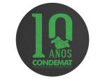 10 Anos Condemat logo - fundo preto menor