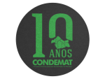 10 Anos Condemat logo - fundo preto menor